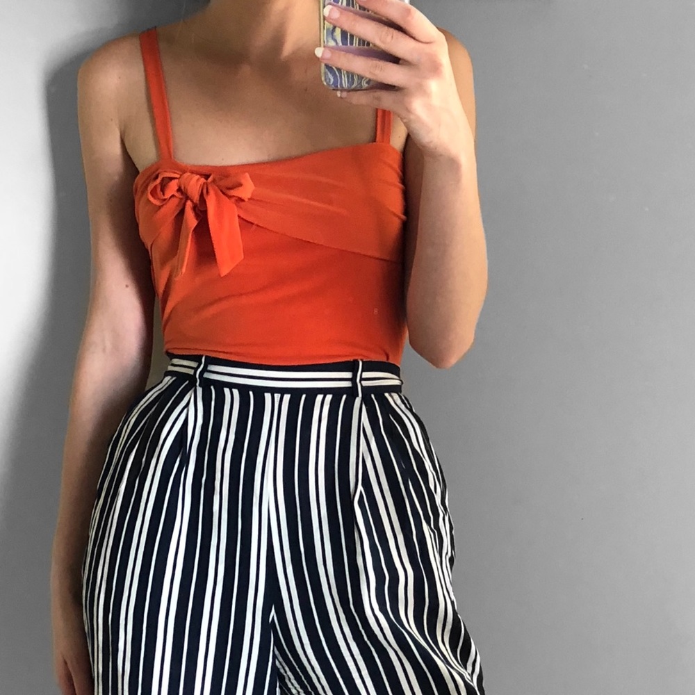 Orange Bow Tank